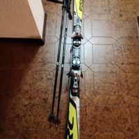sci da discesa Fischer 170 cm completi con attacch