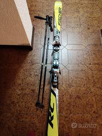 sci da discesa Fischer 170 cm completi con attacch
