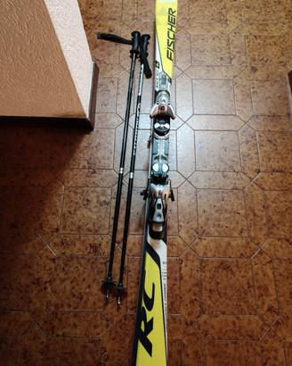 sci da discesa Fischer 170 cm completi con attacch