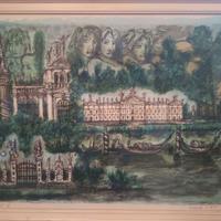 Dipinto di Tono Zancanaro. [Ville venete]