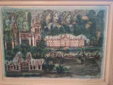 Dipinto di Tono Zancanaro. [Ville venete]