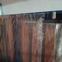 Letto singolo in fetto battuto blu