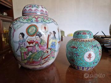 Coppia vasi cinesi altezza 25cm