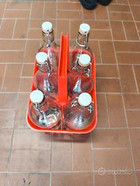 Cestello bottiglie vetro