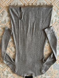 vestito Zara S manica lunga brillantini