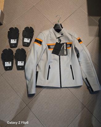 giacca pelle moto harley davidson NUOVA