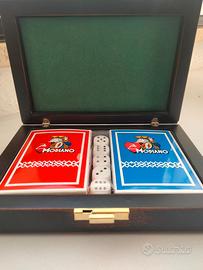 Porta carte in mogano