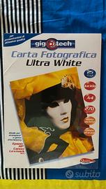 Carta Fotografica Gig@tech Ultra White A4 Lucida