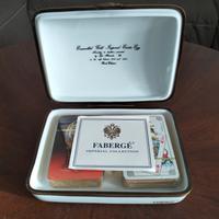Portacarte da gioco Fabergé in porcellana Limoges 