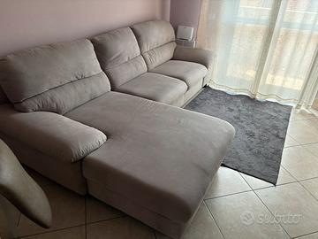 Divano con penisola + letto estraibile
