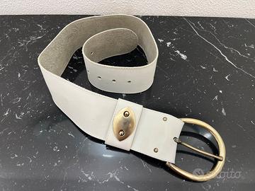 Cinturone sagomato con fibbia ottone cm 80