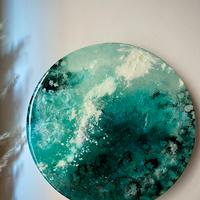 Decorazione murale parete opera dipinto astratto