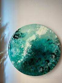 Decorazione murale parete opera dipinto astratto