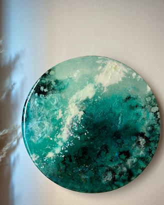 Decorazione murale parete opera dipinto astratto