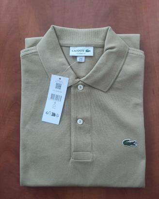 Polo uomo Lacoste tg 4/M colore beige Classic Fit 
