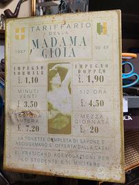 insegne in latta/metallo  pubblicitarie ed esposit