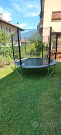 trampolino 3 metri diametro con copertura 