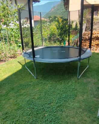 trampolino 3 metri diametro con copertura 
