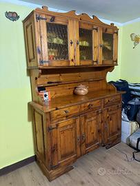 Credenza da taverna in legno massello