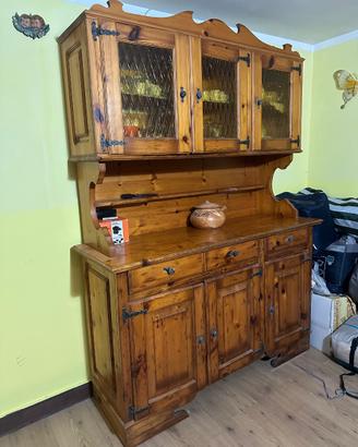 Credenza da taverna in legno massello