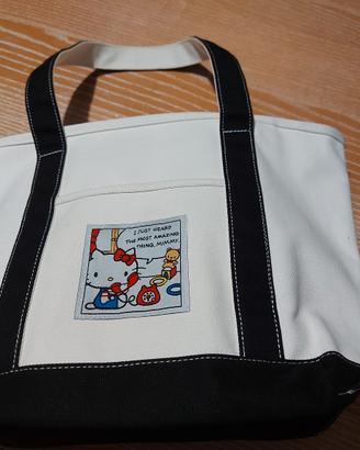 borsa cotone hello kitty 