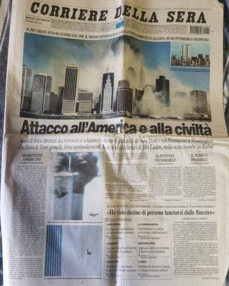Corriere della Sera 12 settembre '01 - Torri Gemel