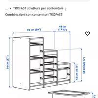 Trofast ikea mobile contenitore giochi