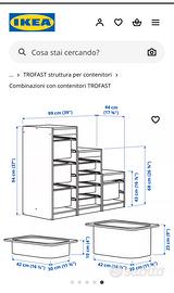 Trofast ikea mobile contenitore giochi