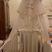 Zanzariera/baldacchino per lettino.