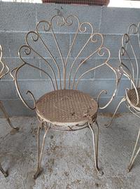 sedie in ferro battuto 