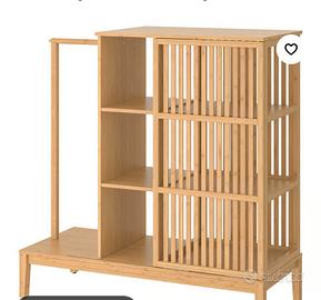 Guardaroba a giorno/ante scorrevoli bambù