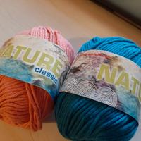 Gomitoli Rosa e Blu Cotone