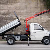 Piaggio np6 con ribaltabile e gru