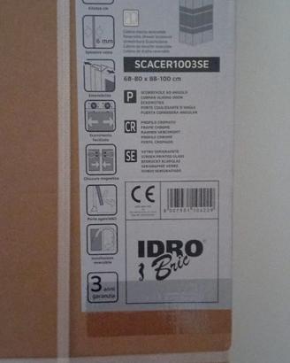 Nuovo!! Box doccia Indigo, piatto doccia resina, p