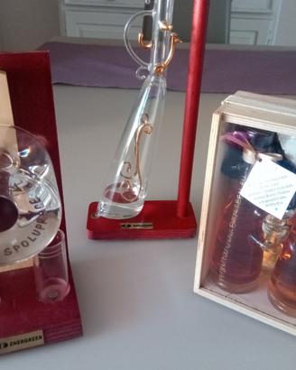 Bottiglie liquori/grappa in vetro soffiato