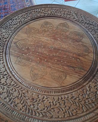 tavolino in legno etnico