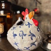 Gallina in ceramica
