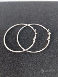 Orecchini a cerchio - Diamenteo 4,5 cm