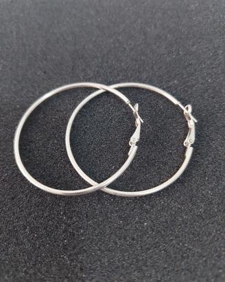 Orecchini a cerchio - Diamenteo 4,5 cm