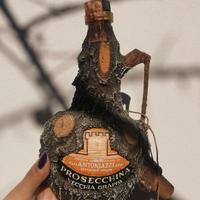 Bottiglia prosecchina vecchia grappa vintage