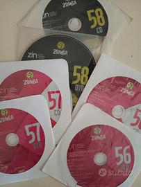 Lotto 3 CD e 3 DVD zumba Fitness 56 -57-58