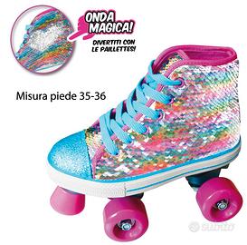 Pattini a Rotelle da Bambina Scarpa 35 36 NUOVI