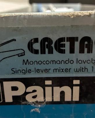 rubinetteria  monicomando lavabo bagno Paini