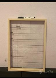 Lavagna trasparente a pennarelli