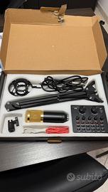 kit studio microfono condensatore + scheda v8 ok
