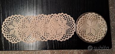 6 sottobicchieri nuovi, fatti a mano ad uncinetto 