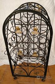 Portabottiglie in ferro battuto