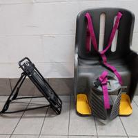 Seggiolino per bici+ portapacchi Decathlon 