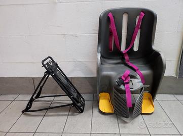 Seggiolino per bici+ portapacchi Decathlon 