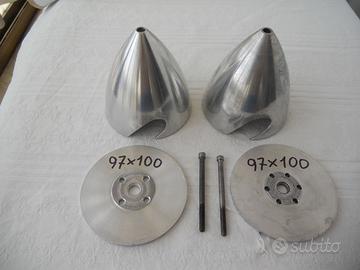 N,2 ogive in alluminio lucido per maxi